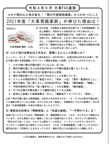 FAX通信令和4年5月